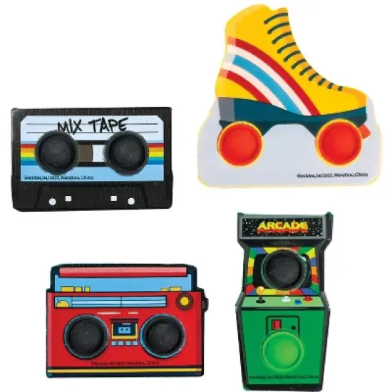 Geddes Retro Pop &lsquo;n&rsquo; Stress Relieving Fidget Erasers - 24 per display image {6}