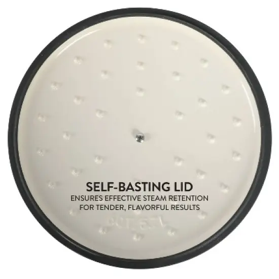 Crock-Pot 6qt Artisan Round Dutch Oven Teal Ombre: Enamel Surface, Oven-Safe, Gas & Electric Compatible, 14" Diameter image {6}