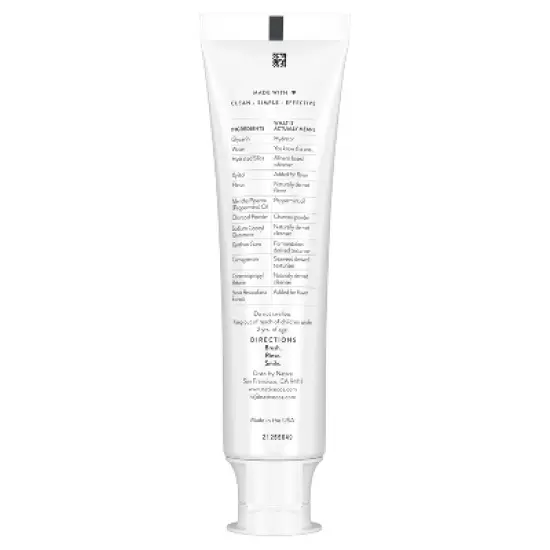 Native Premium Detoxifying Charcoal with Mint Fluoride Free Toothpaste - 4.1oz image {9}