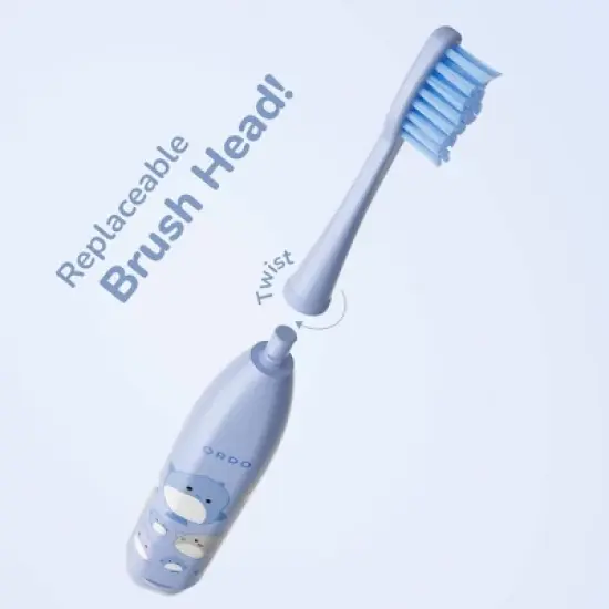 ORDO Sonic Kids' Battery Toothbrush - Squishmallows Samir - Blue image {3}