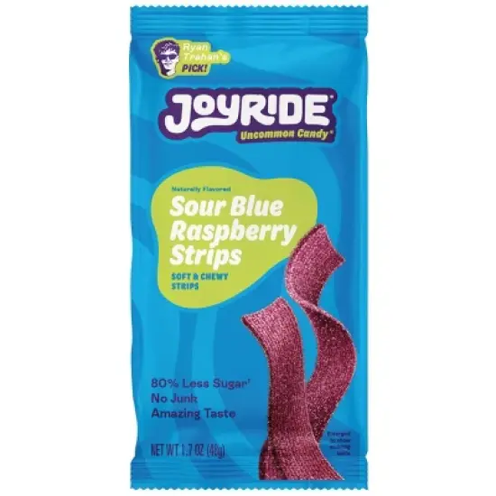 JOYRIDE Sour Blue Raspberry Strips - 1.7oz image {4}