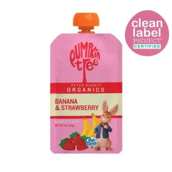 Peter Rabbit Organics Banana & Strawberry - 4oz image {6}