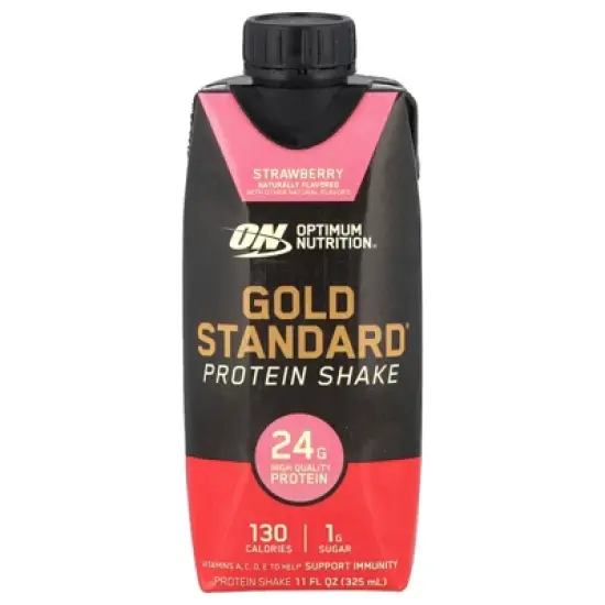 Optimum Nutrition Gold Standard&reg; Protein Shake, Strawberry, 4 Cartons, 11 fl oz (325 ml) Each image {2}