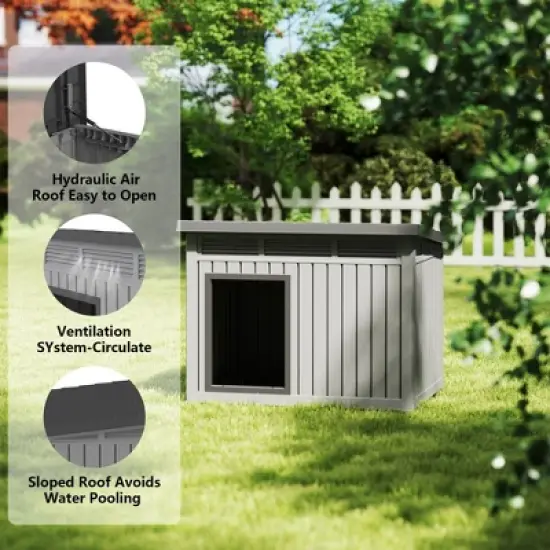 Decksplore Modern & Durable Weather-Resistant Pet House for Medium Dogs image {13}