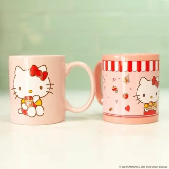 Uncanny Brands Hello Kitty Single Cup Coffee Maker Gift Set with 2 Mugs image {2}