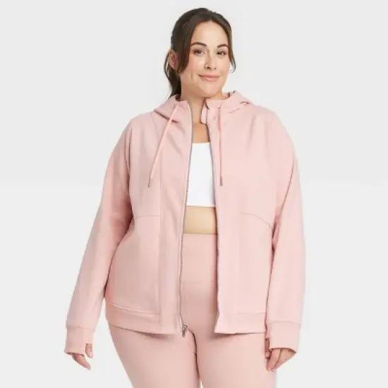 Women's Full Zip Fleece Hoodie - All in Motion&trade; image {6}