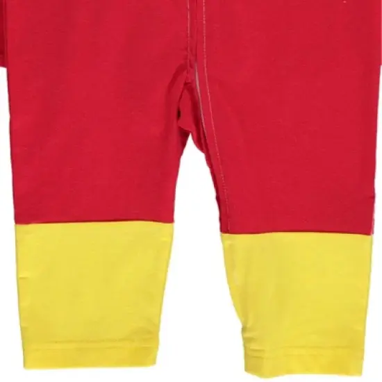 RYAN'S WORLD Red Titan Zip Up Costume Coverall Cape and Mask 3 Piece Set Toddler  image {6}