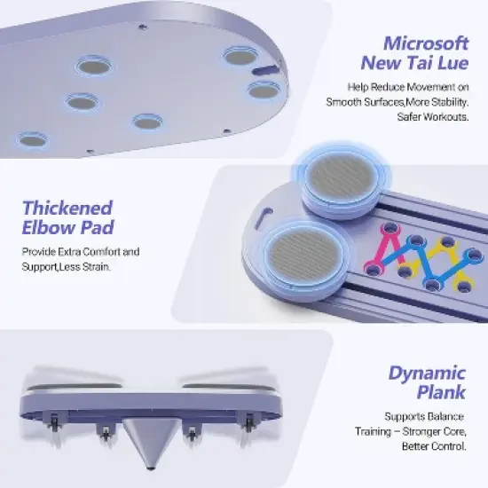 Multifunctional Fitness Board With Automatic Rebound, Core Training Ab Roller, Foldable Workout Machines - Full Body Workout Equipment, Home Pilates image {4}