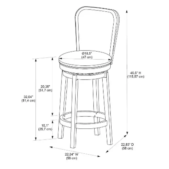 Counter Height Barstool Kent Cream - Powell Company image {9}