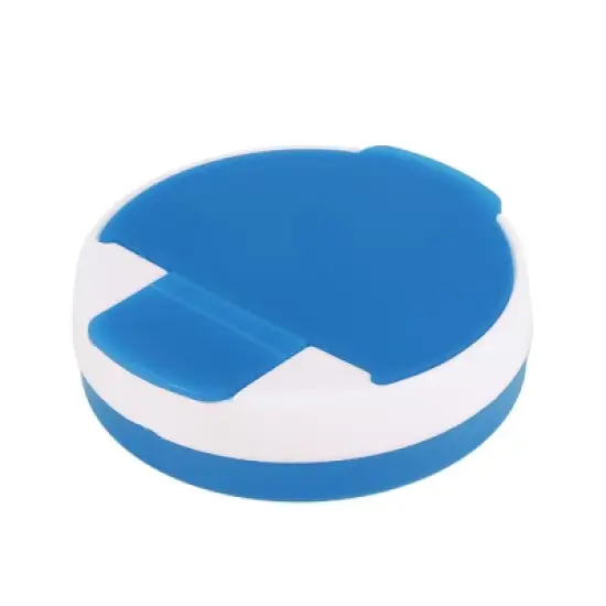 Unique Bargains 4 Grids Circular Rotating Pill Case 1 Pc image {5}