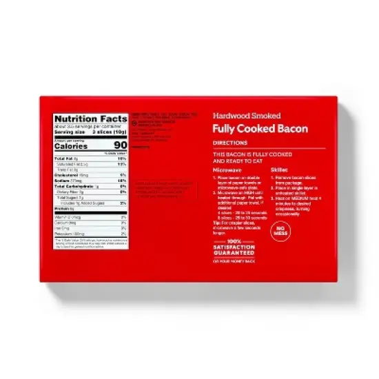 Fully Cooked Bacon - 2.1oz - Market Pantry&trade; image {1}