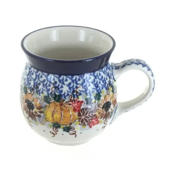 Blue Rose Polish Pottery Ceramika Artystyczna Bubble Mug image {13}
