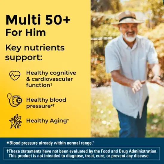 Nature Made Multivitamin For Him 50+ Tablets - 90ct image {3}