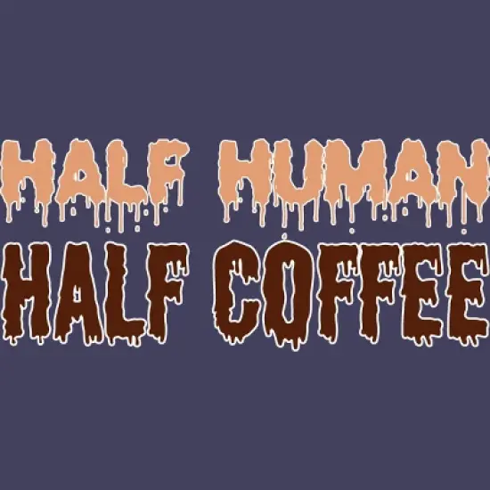 Women's Design By Humans Funny Halloween Costume For Coffee Addicts By TeeShirtMadness Racerback Tank Top image {1}