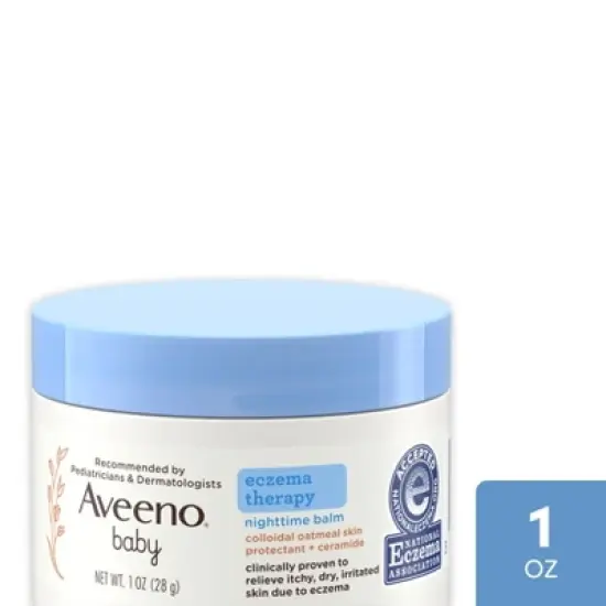 Aveeno Baby Eczema Therapy Nighttime Moisturizing Balm, Soothes & Relieves Dry, Itchy Skin - 1oz image {9}