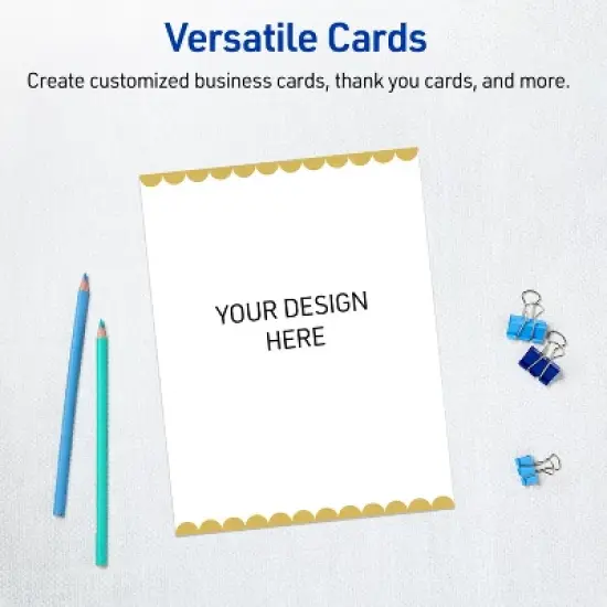 Avery 5" x 7" Cards, Pre-Printed Gold Edge Dots Design, 20 ct image {5}