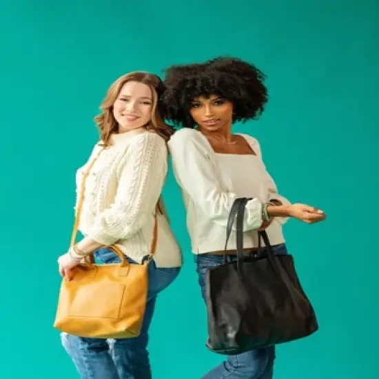 ETHIC GOODS Women's Leather Carry All Tote image {4}