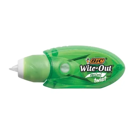 Bic Wite-Out Mini Twist Correction Tape Non-Refillable 1/5" x 314" 2/Pack WOMTP21 image {6}