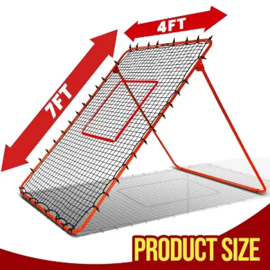 PLAYAPUT 7x4FT Volleyball Rebounder Net , Red image {2}