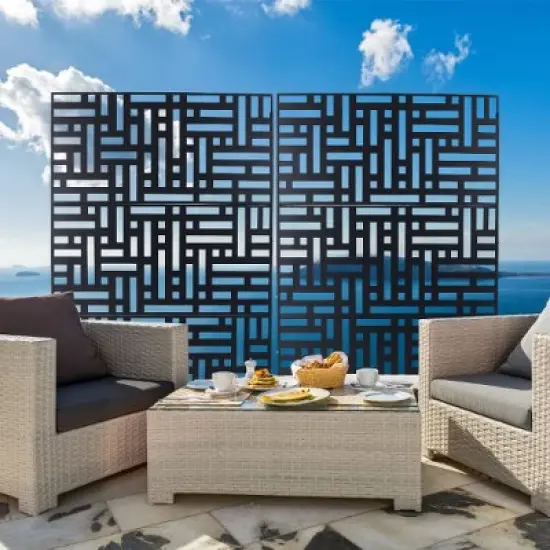 PAGED Fence Privacy Screen for Deck Balcony Patio, Outdoor Privacy Screen Freestanding for Outside Lawn Garden, Patio Privacy Screen image {3}