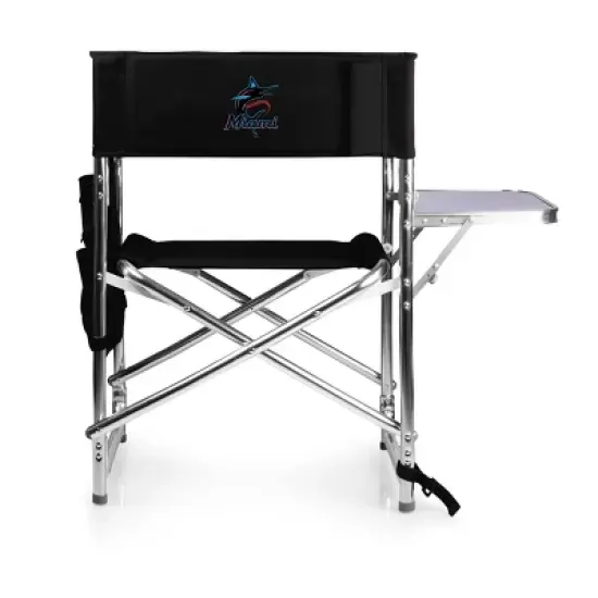 MLB Miami Marlins Outdoor Sports Chair - Black image {11}