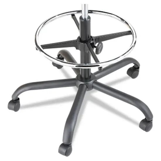 Alera Interval Series Swivel Task Stool 100% Acrylic Black IN4611 image {7}