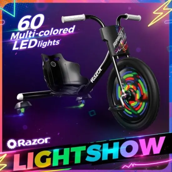 Razor Lightshow RipRider 16" Kids' Trike - Black image {2}