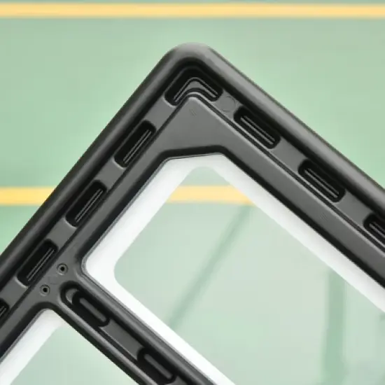 Soozier Portable Basketball Hoop System Stand with 34in Backboard, Wheels, Height Adjustable 8FT-10FT for Indoor Outdoor Use image {7}