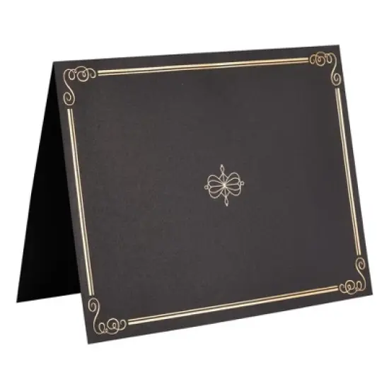 Best Paper Greetings 12-Pack Black Certificate Holders for Diplomas, Awards, Certifications (fits 8.5x11 Letter-Size Documents) image {6}