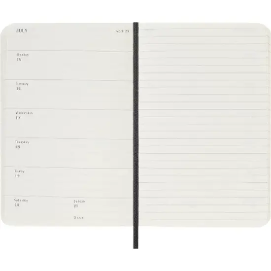 Moleskine 2024 Weekly Planner Pocket  5.51"x3.54" Softcover Black image {3}