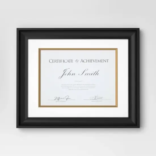 11"x14" Matted to 8.5"x11" Certificate Frame - Threshold&trade; image {4}