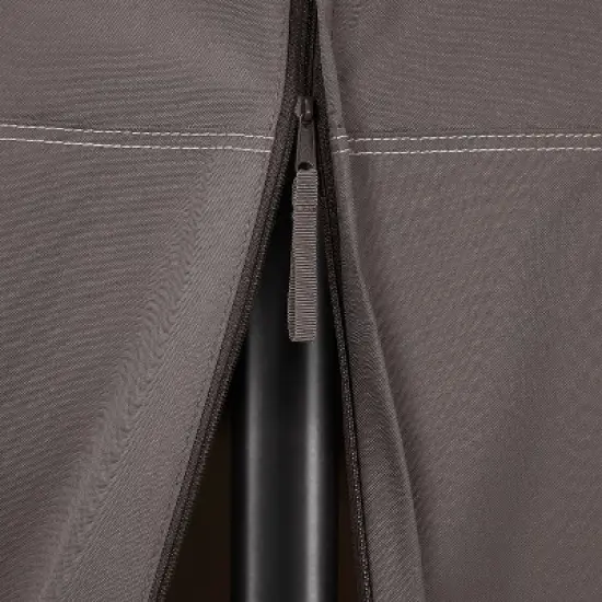 Classic Accessories Ravenna Water-Resistant Round Stand-Up Patio Heater With Table Cover, Dark Taupe image {9}