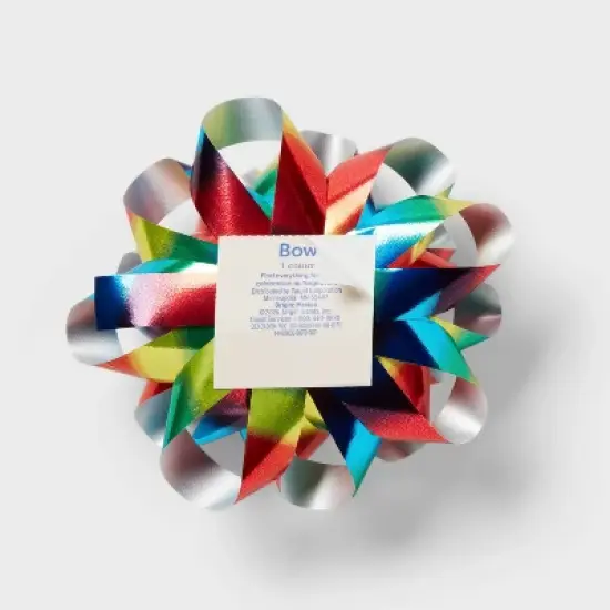 Jumbo Bow Rainbow Ombre Print - Spritz&trade; image {2}
