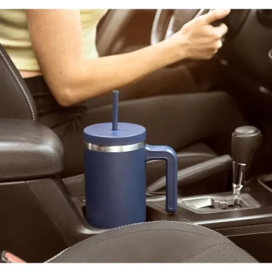 Hydrapeak Voyager 40oz Tumbler with Handle and Straw  image {1}