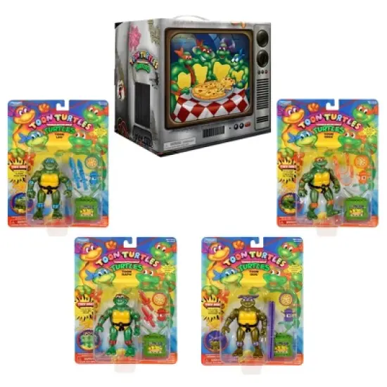 Teenage Mutant Ninja Turtles 4pk Cartoon Action Figures image {1}