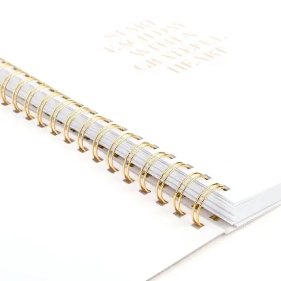 Sugar Paper Essentials 11"x9.5" 2026 Large Frosted Planner Green Stripe image {2}