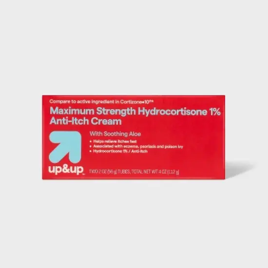 Anti-Itch 1% Hydrocortisone Maximum Strength Cream with Aloe - up&up&trade; image {5}