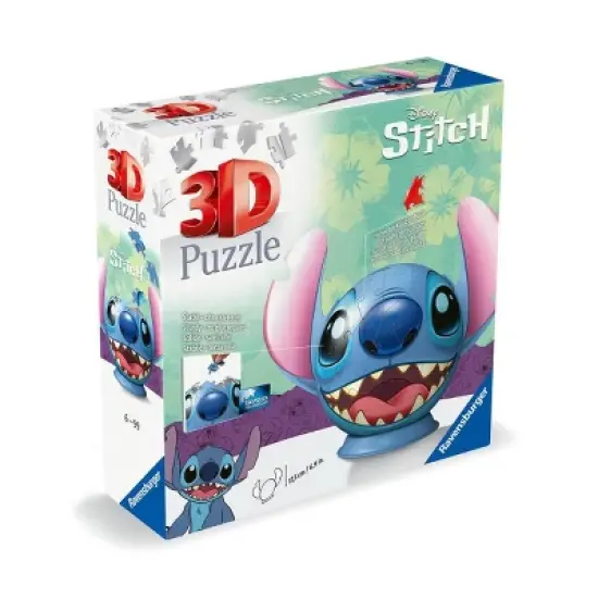 Ravensburger 3D Puzzle-Ball Disney Stitch Jigsaw Puzzle - 72pc image {4}