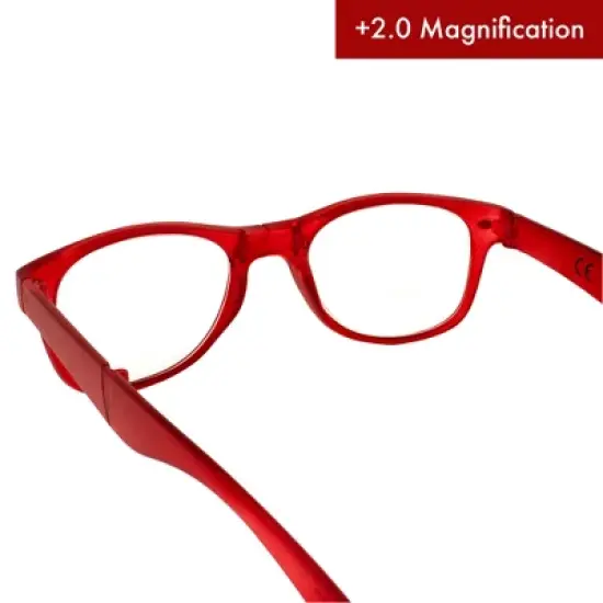 Global Vision Eyewear Foldable Bifocal Reading Glasses with +2.0 Bifocal Clear Lenses image {5}