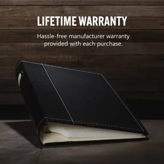 Bellagio-Italia CD/DVD Storage Binder - Black - Leather - 144-Disc Capacity image {3}