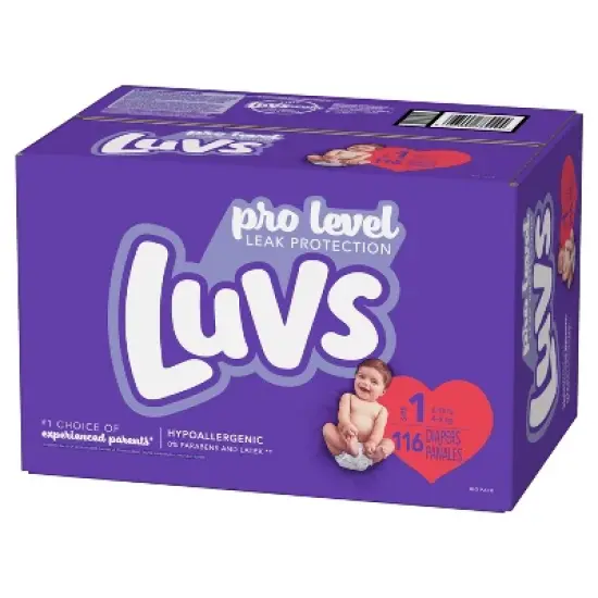 Luvs Pro Level Leak Protection Diapers - (Select Size and Count) image {6}