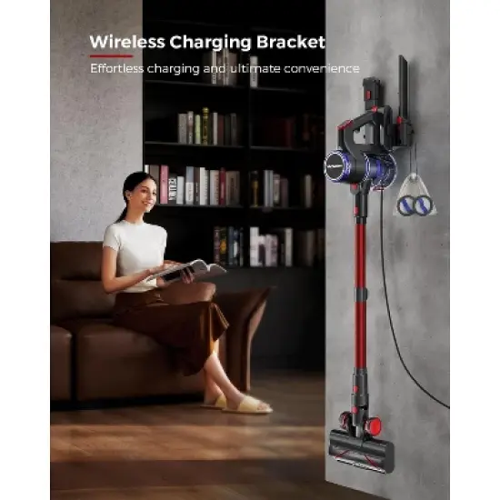 FAPO Cordless Vacuum Cleaner, 48kPa Powerful Stick Vacuum,Lightweight Upright for Home Hard Floor Carpet Pet Hair image {10}