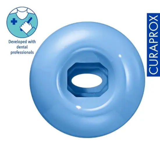 Curaprox Toothbrush Holder Blue, Hygienic Upright Stand for Clean and Organized Storage image {3}