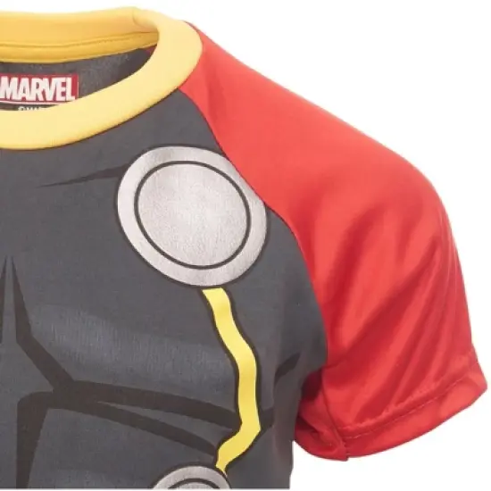 Marvel Avengers Captain America Iron Man Venom Hulk Cosplay Athletic T-Shirt and Shorts Outfit Set Toddler to Little Kid image {6}