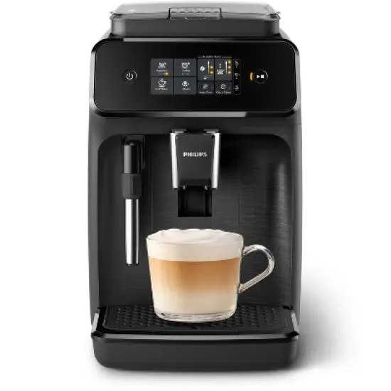 Philips 1200 Fully Automatic Espresso and Coffee Machine with Milk Frother Black image {10}