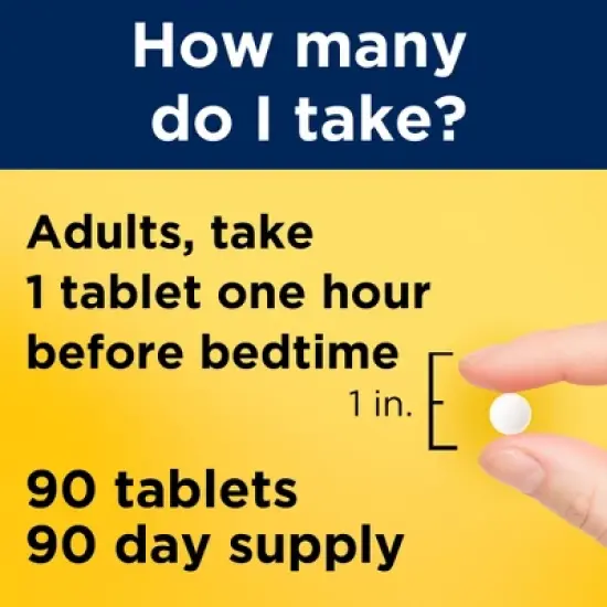 Nature Made Melatonin 5mg 100% Drug Free Sleep Aid for Adults Tablets - 90ct image {5}