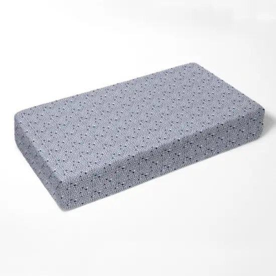 Bacati - Noah Mint Navy 4 pc Crib Bedding Set with Diaper Caddy image {3}