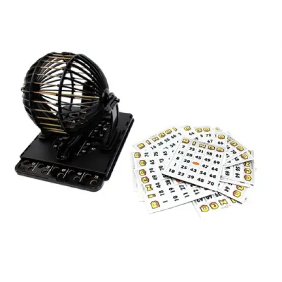 Insten Bingo Machine Cage Wheel Game Set With Balls and 20 Cards image {1}