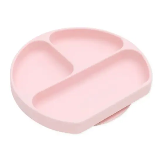 Bumkins Grip Dish Dining Plate - Pink image {1}
