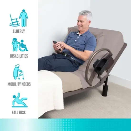 Signature Life Freedom Click Bed Handle for Adjustable Beds, Champagne Gold image {7}